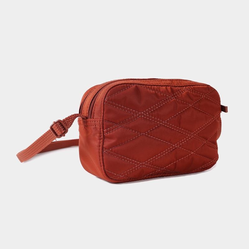 Hedgren Prešite Maia Mini Rfid Ženski Torba Crossbody Rdeče Rjave | CFU7670FQ